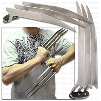 X-Men Wolverine Claws Pair TV Film Game Replica Blades Knives