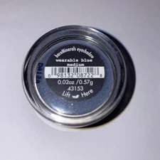 Bare Minerals Wearable Blue Mdeium Eyeshadow Rare .57g FULL SIZE Bare Escentuals