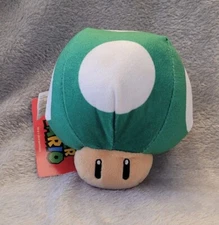 Nintendo Good Stuff Super Mario Brothers 1 Up Mushroom Soft Plush Toy New