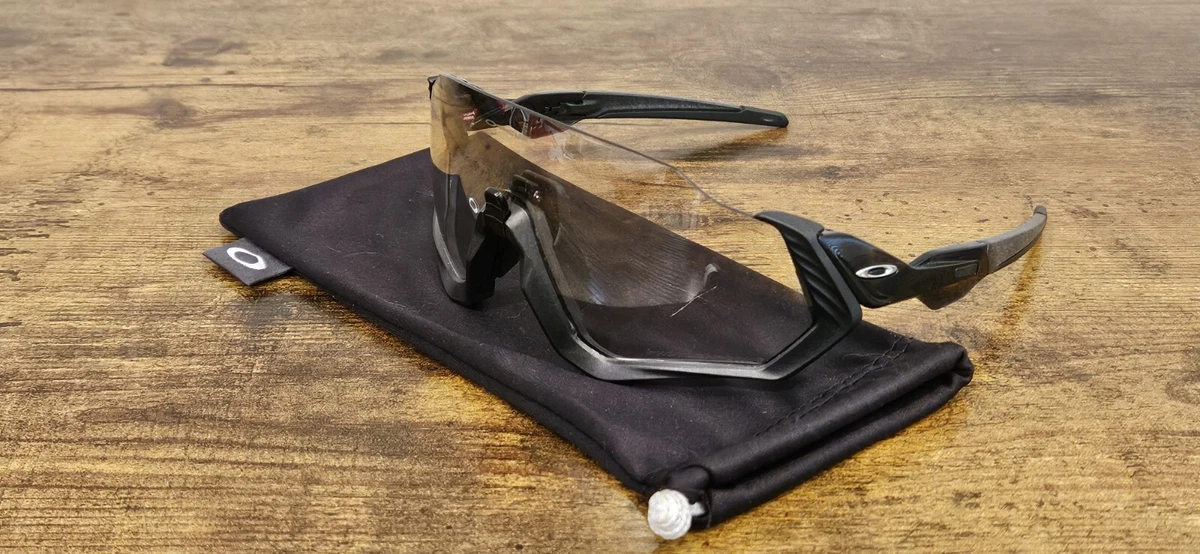 Oakley flight jacket clear black 2025