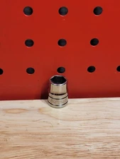 Snap-on Tools FS141 7/16" SAE 3/8” Drive 6-Point Shallow Chrome Socket USA