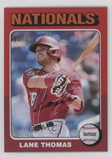 2024 Heritage Short Print Red Border Lane Thomas (White Above Card Number) 18zq