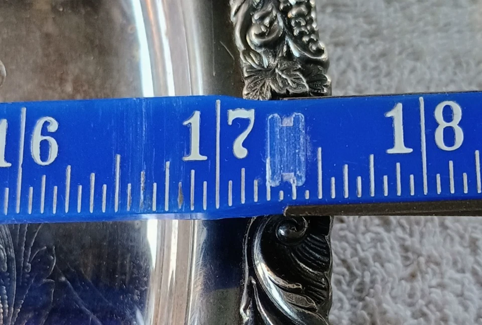 Mais de quatro (4) libras imperiais de prata vintage Goodness peça central #1008 CGW&S - Imagem 2 de 4