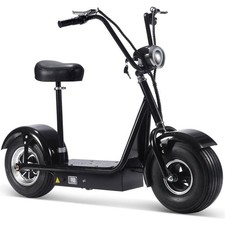 MotoTec FatBoy 48v 800w Electric Scooter Black MT-FatBoy-500