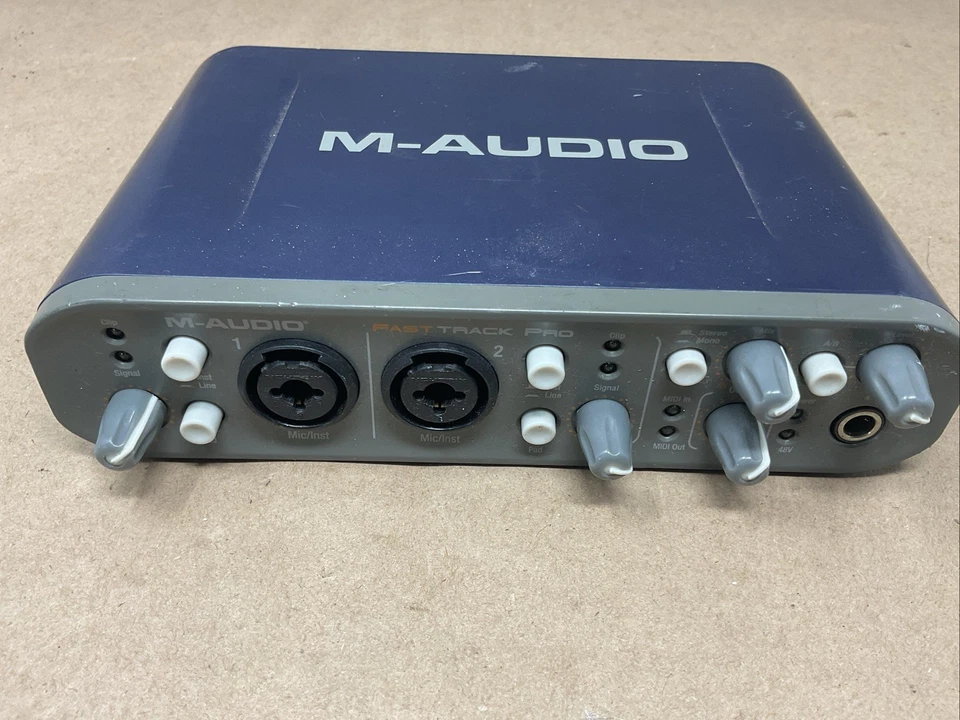 M-Audio Fast Track Pro Stereo Digital Recording Interface USB MIDI - No Cords - Image 2 of 4
