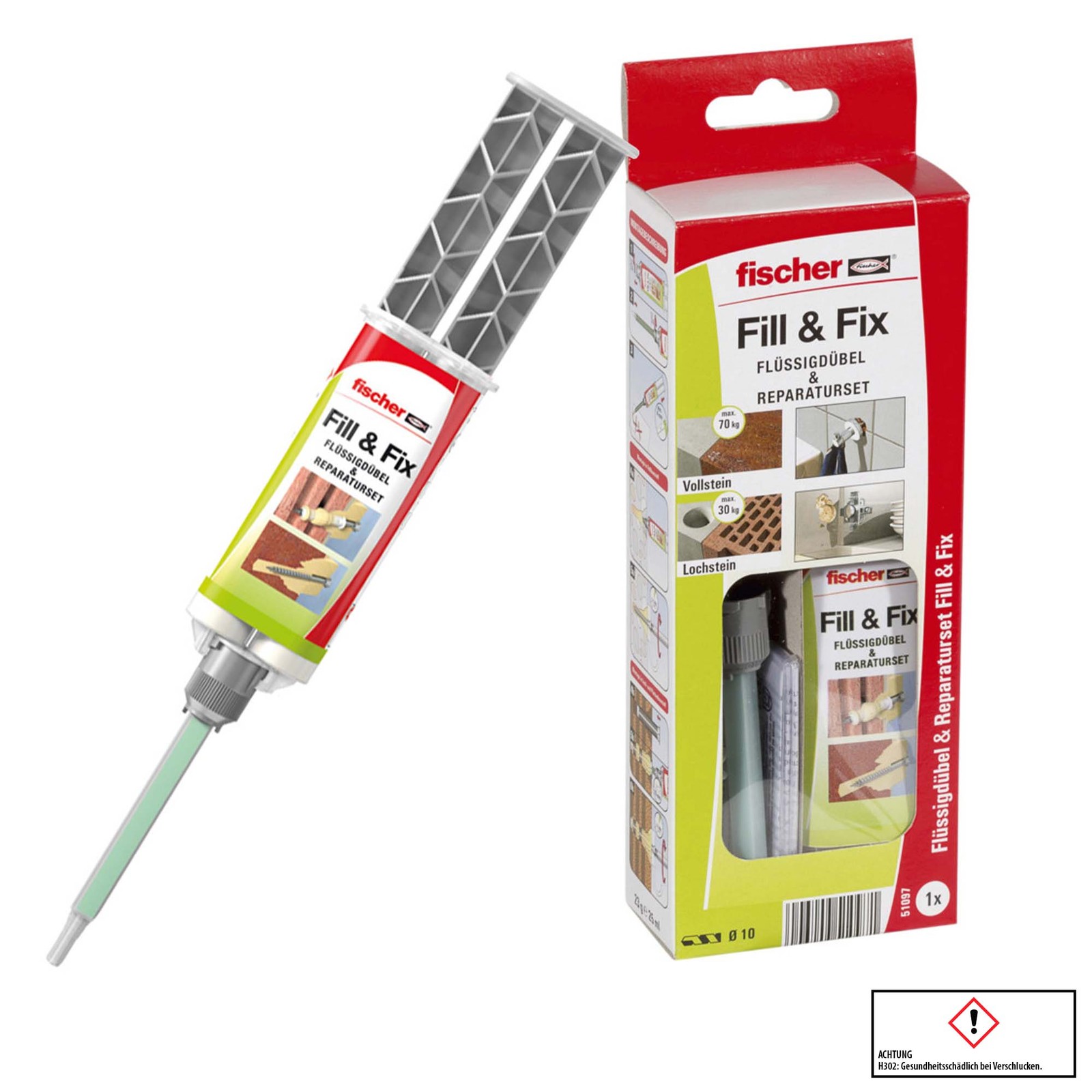 Fischer 51097 Flüssigdübel Fill Und Fix 4006209510971 - Image 2