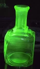 VINTAGE ANCHOR HOCKING GREEN DEPRESSION GLASS DECANTER BOTTLE URANIUM Glass
