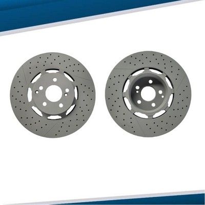Rear Brake Drilled Disc Rotors For 2018 2019-2021 2023 Mercedes Benz E63 Amg S 
