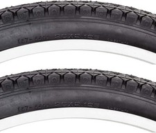 Sunlite CST241 Urban Beach Cruiser Hybrid Street Black Bike Tire Pair 26 x 2.125