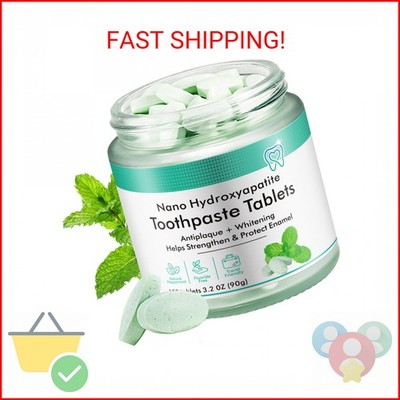 Toothpaste Tablets 150pcs Chewable Whitening - Nano Hydroxyapatite Toothpaste fo