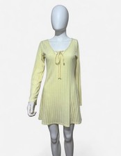 Pretty Little Things Women’s Yellow Pleaded Dress Size 8