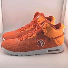 Zumba Air Funk 2.0 Mid Top Orange Mesh Dance Fitness Shoes Womens Size 13