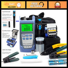 Fiber Optic Termination Tools Kit with Visual Fault Locator, Cleaver Power Met