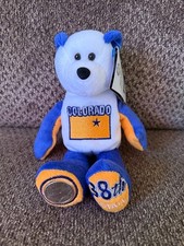 Colorado State Quarter Coin Bear Plush 38 NEW w TAGS Limited Treasures