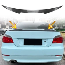 Rear Trunk Spoiler Wing Lip For BMW E60 Sedan 2004-2010 Carbon Look PSM Style
