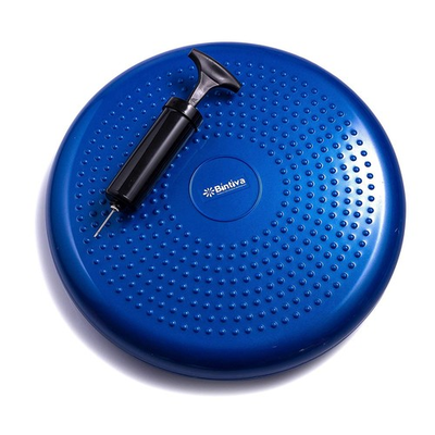 #ad Inflated Stability Wobble Cushion Including Free Pump Exercise Fitness Blue $37.79