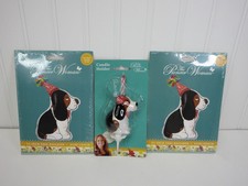 Pioneer Woman Henry Dog Birthday Party 41 in Foil Balloons & Candle Holder New