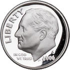 2006 Silver Proof Dime Roosevelt Deep Cameo 90% Silver Gem .072 oz Silver 0.9 BU