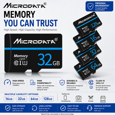 Micro SD Speicherkarte Class 10 TF Card mit SD Adapter 16GB 32GB 64GB 128GB