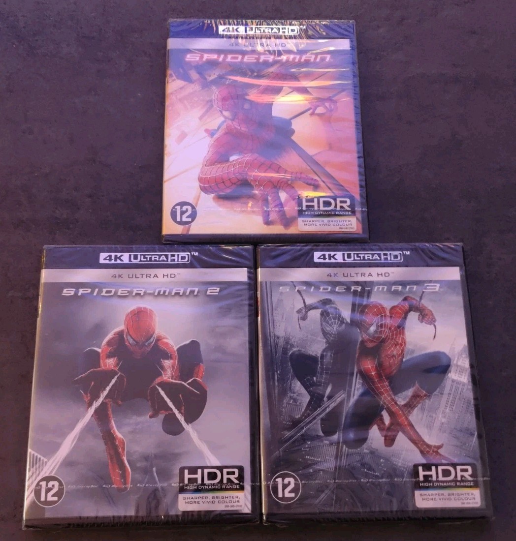 Spider-Man Trilogy 4K UHD - DUTCH RELEASE WITH FULL ENGLISH LANGUAGE OPTIONS