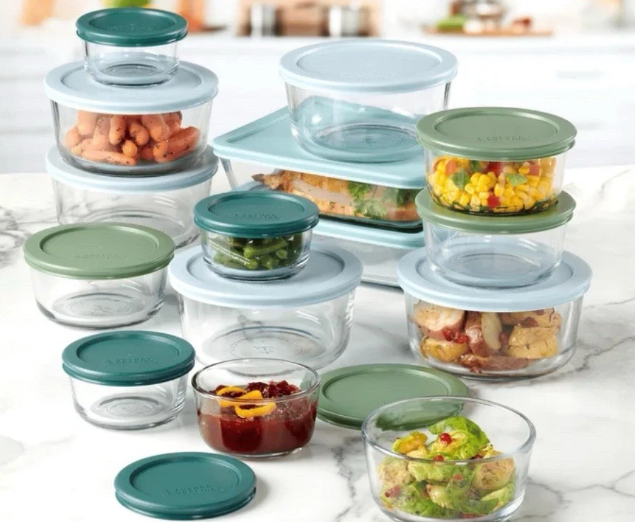 Anchor Hocking 32-Piece Glass Food Storage Containers with Colorful BPA-Free Lid - Image 4 of 4
