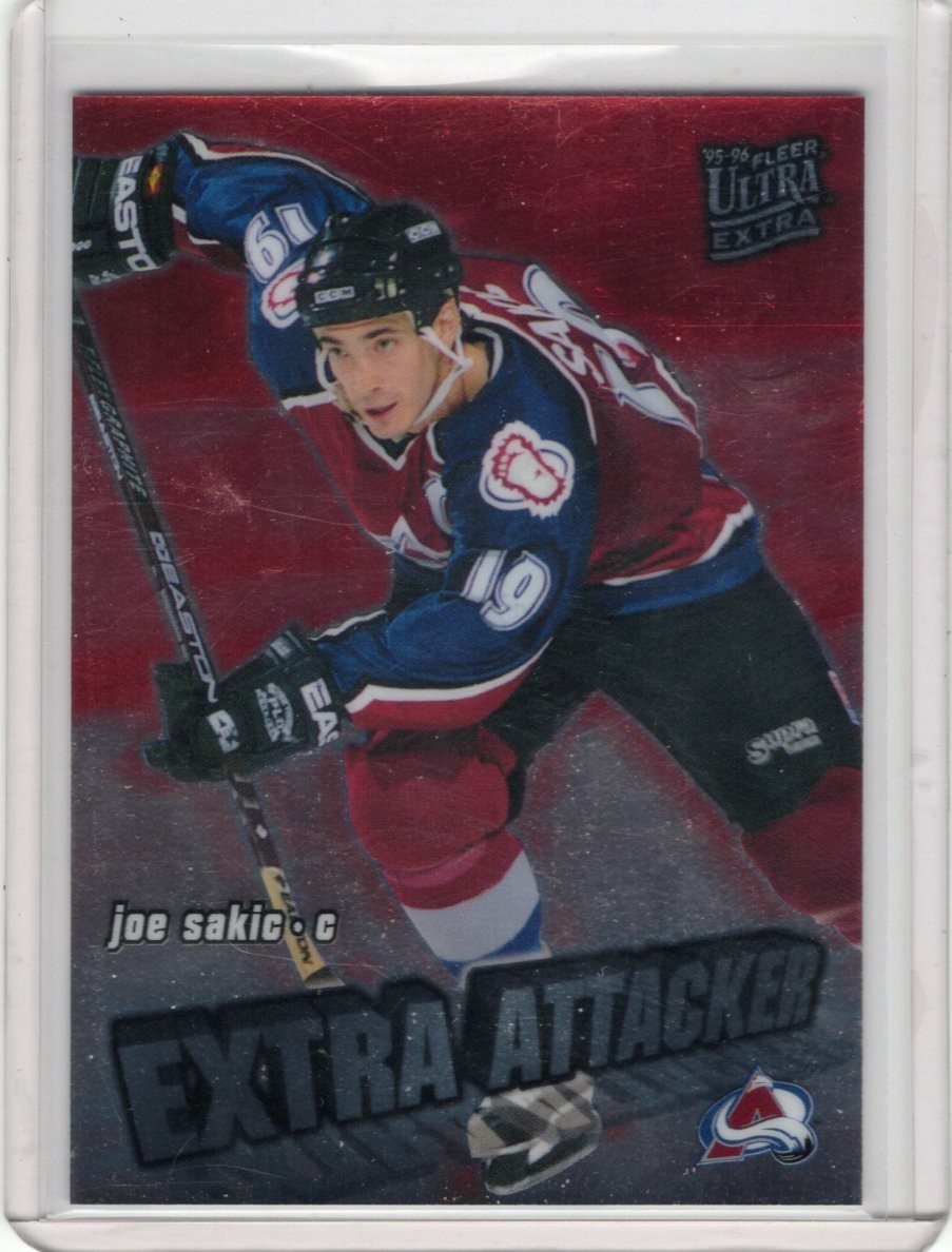 1995-96 Fleer Ultra Extra Extra Attacker Joe Sakic #17 HOF 