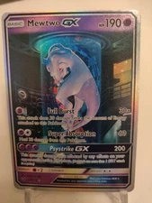 *Display Card*Highest Quality, Mewtwo GX ,Textured Holo"Display Card"
