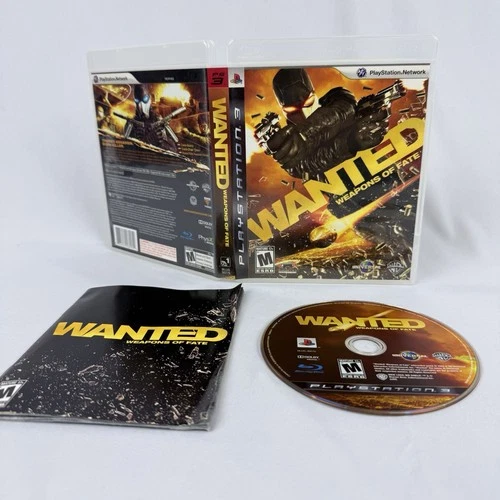 Wanted Weapons of Fate PS3 Sony PlayStation 3 CIB Complete W/Manual Tested Game