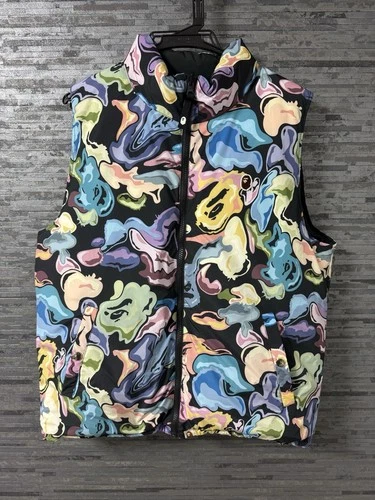 bape art camo reversible down vest - product listing photo