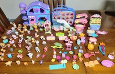100 LPS Littlest Pet Shop HUGE Lot of Pets And Furniture Accessories House