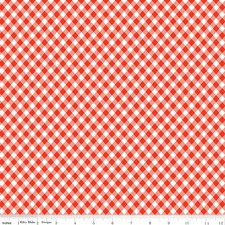 JINGLE BELLS 14836 Red check Riley Blake
