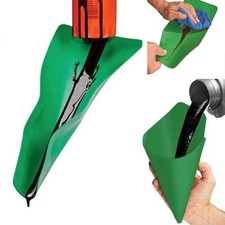 Flexible Moldable 3rd Gen Oil Funnel Spill-free Change Tool Green Flexible Moldable 3rd Gen Oil Funnel Spill-free Change Tool Green