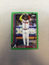 Marcell Ozuna 2025 Topps Chrome Green Wave Refractor 18/ 99 