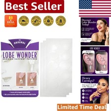 60 Clear Earring Support Patches - Made in the USA for Safe Ear Care Solutions