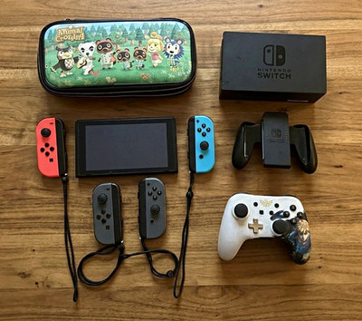 Nintendo Switch Konsole Dock Joy-Con Zubehör Animal Crossing Zubehörpaket