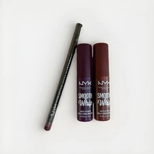 NYC Lip Beauty Bundle Of 3, 2 Smooth Whip Matte Lip Cream, 1 Lip Pencil, NEW