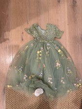 Alzia Boutique Sz 5 Lace Tulle Dress Flower Girl, Easter, Wedding, Pageant