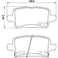 Hella BremsbeläGe Bremsbelegsatz Hinten System Trw FüR Opel Astra K