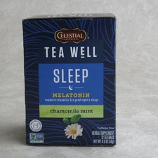 Tea Well Sleep Melatonin Celestial Seasonings 12 Bag Box Multiple Available