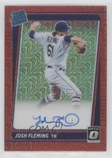 2021 Panini Donruss Optic Red Mojo Prizm 1/99 Josh Fleming #RRS-JF Auto 2a9