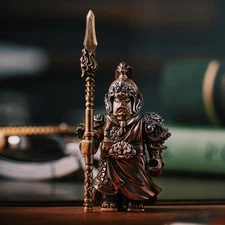 Song General Figurine. Yue Fei Warrior Magnetic Statue. Historical Gift.