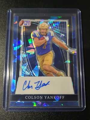 Colson Yankoff - Leaf Pro Set 2024 - Commanders - Crystal Blue - Auto - /10
