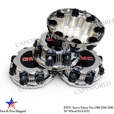 4PCS  Wheel Center Caps FOR GMC  Sierra Yukon Van 1500 2500 3500 NEW Chrome