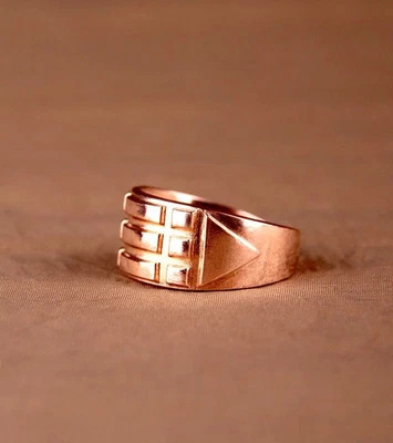 Atlantis Ring Kupfer | Schützender Talisman Amulett | Verschiedene Größen