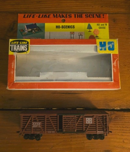 Coche de ganado o stock AT&SF 1237 escala HO NUEVO EN CAJA  | Condition: New
