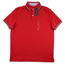 Tommy Hilfiger Polo Shirt Mens Small Red Classic Fit Short Sleeve Cotton Preppy