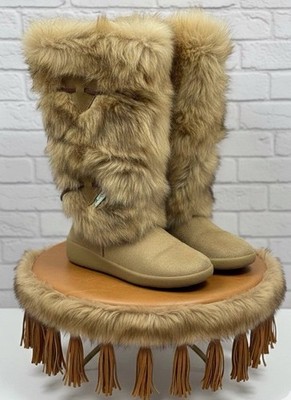 Pajar  Canada Genuine  real Fur Tundra Snow Boots Insulated Luxury 37/6.5 $425