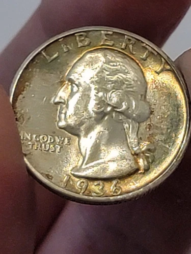 🌟KEY DATE 1936-D Washington Quarter - GEM BU - SUPERB EYE APPEAL & COLOR -IEZ