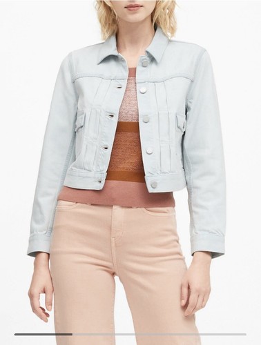 Light WASH Cropped DENIM JACKET XL 