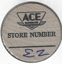 Ace Hardware, Token/Coin, Indian Head Wooden Nickel